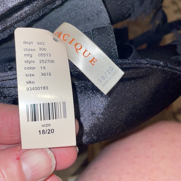 Plus Sz deep plunge rhinestone corset with lace and satin bodice 18-20 NWT - Picture 7 of 15